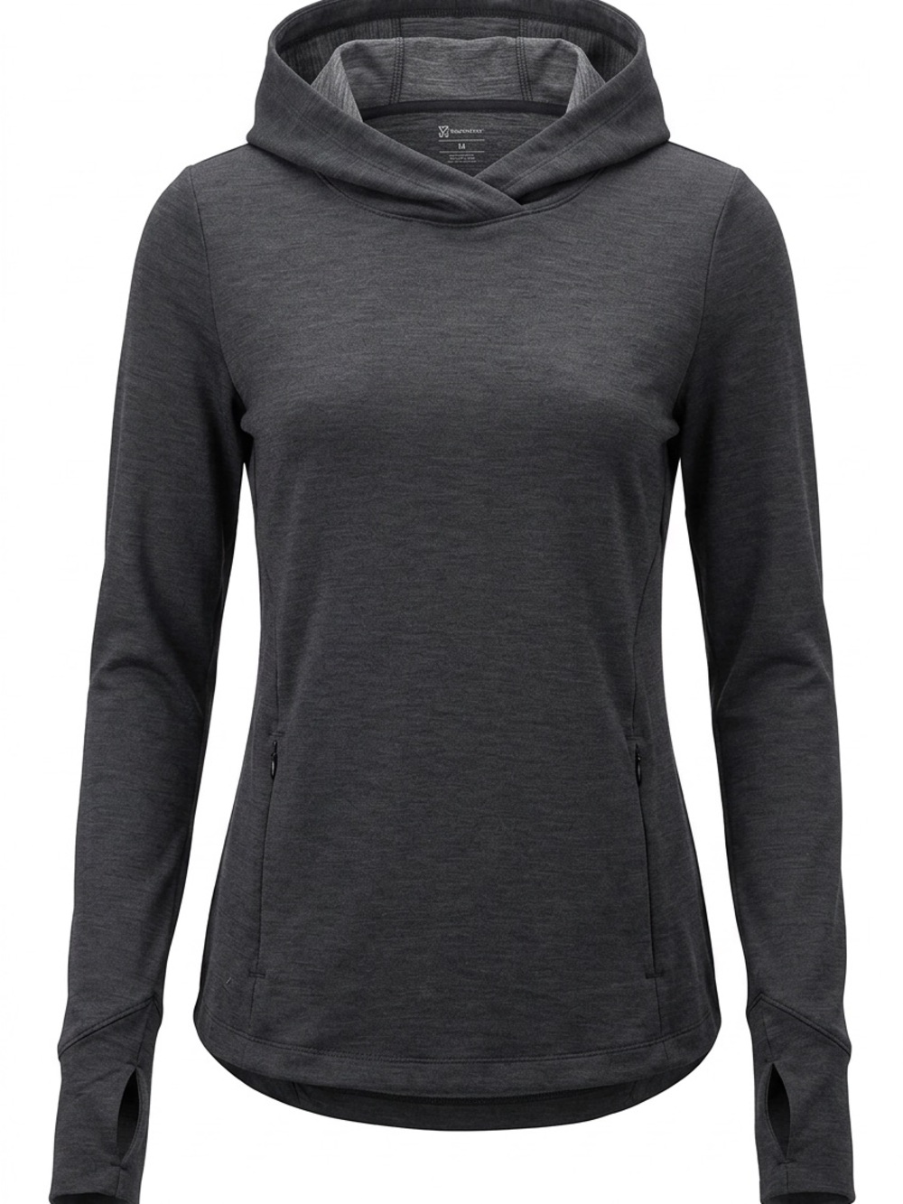 Athleta Charcoal Gray Hooded Women's Pullover